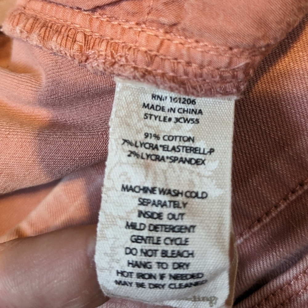 Soft Surroundings Pink Cotton Stretch On Pant Size PS - Picture 6 of 6